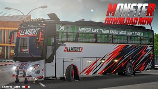 Allmighty Monster ❤️🔥 4K livery for jetbus  gamingwithbussid [upl. by Raoul]