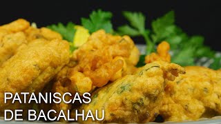 PATANISCAS DE BACALHAU  INGLORIOUS COOKING [upl. by Prunella]