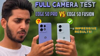 Motorola edge 50 Fusion vs Edge 50pro Camera test [upl. by Cohlette]