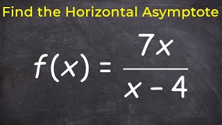 Learn how to find the horizontal asymptote [upl. by Ladnyk646]