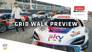 GRID WALK PREVIEW  Gulf 12 Hours  Intercontinental GT Challenge 2023 [upl. by Mcnelly348]