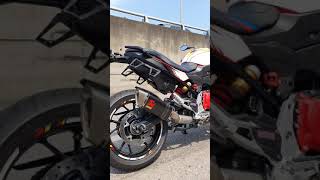 BMW F900XR AKRAPOVIC Exhaust Sound [upl. by Dnalon]