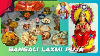 How to perform laxmi Puja at your home Bengali Style  Cook prasad villfood [upl. by Elberta899]