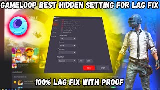 Gameloop Hidden Setting For Lag Fix  1st Time This Setting On Youtube  Gameloop secret Setting [upl. by Fahland]