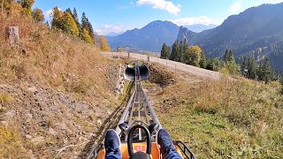 Alpine Coaster OnridePOV Video Kolbensattel Oberammergau 2021 [upl. by Akkin]