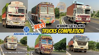 Ashok Leyland Trucks Compilation  Outer ring road highway Nagpur Bypass  100 Trucks crossing [upl. by Egwin]