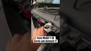 Tesla Model Y SR Servis yok demeyin  teslamodely modely servis [upl. by Ebbarta]