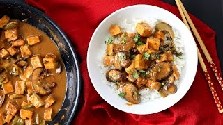 Hoisin Tofu Mushroom Stir Fry with from scratch hoisin sauce  VeganRichacom [upl. by Iamhaj986]