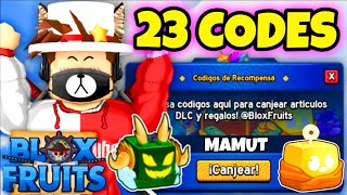 23 CODIGOS DE BLOX FRUITS CODES ROBLOX MAMUT [upl. by Jeannette]