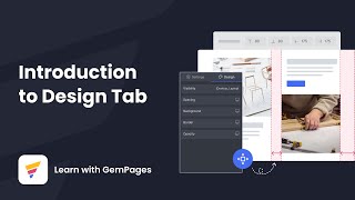 GemPages v6 Introduction To Design Tab  GemPages Tutorial [upl. by Anayhd]