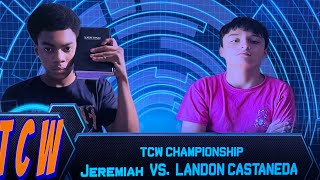 Full Match Landon vs Jeremiah  Street Fight Match For The TCW World Championship [upl. by Tallu]