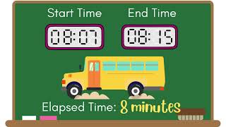 Elapsed Time on a Number Line  3rd Grade Math  eSpark Instructional Video [upl. by Toll]