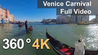 360° Carnival of Venice Italy 4К video [upl. by Adnohsak]