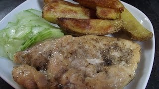 Cigánypecsenye csirkemellből Cigánska pečienka z kuracích pŕs Roast chicken breast [upl. by Aeuhsoj]