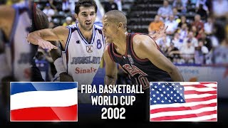 Yugoslavia vs USA  Classic Full Games  FIBA Basketball World Cup 2002 [upl. by Craddock]