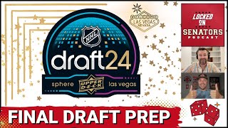 Final 2024 NHL Draft Rankings  GM Steve Staios Confirms No Sens Buyouts [upl. by Mcdade]