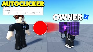 AUTOCLICKER vs OWNER In Blade Ball [upl. by Hoenack]