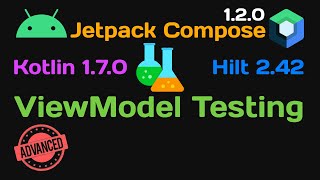 Android ViewModel Testing Jetpack Compose 120 Kotlin 170 Hilt 242 [upl. by Hubey]