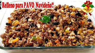 Delicioso RELLENO PARA PAVO Navideño 🍾🌲😋 CrisEnLaCocina [upl. by Mauri114]