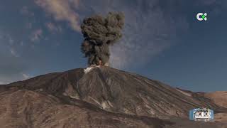 COMO SERÍA UNA ERUPCION PLINIANA EN EL TEIDE [upl. by Elidad]