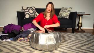 How to Fill A Moroccan Pouf [upl. by Morris]