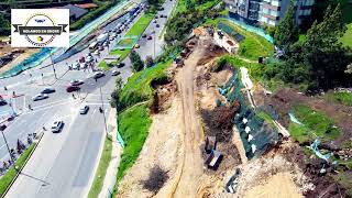 VOLANDO EN DRONE 4K VERIFICACION AVANCE DE OBRA PUENTE CALLE 127 CON AVENIDA BOYACA [upl. by Helen]