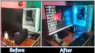 I WANT CLEAN MY BEFORE AND AFTER CHANGE MY SETUP  PC TO GAMING PC  CHANE SATUP IN 1 HOUR [upl. by Hplodnar764]