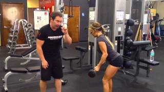 Leaning Bicep Curls  Biceps Curl Variation [upl. by Seek]