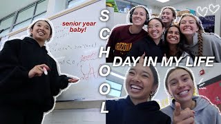 SCHOOL DAY IN MY LIFE as a senior in high school  Vlogmas Day 4 [upl. by Adidnere]