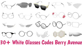 30 Best White Glasses Codes For Berry Avenue Brookhaven Bloxburg amp Other Roblox RP Games Part 2 [upl. by Miche]