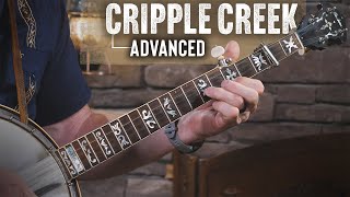 Cripple Creek Free Advanced Banjo Lesson [upl. by Brita539]