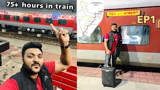 India’s Longest Train Journey Vivek Express  4 days in train  Indian Railways  EP1 [upl. by Hawken]