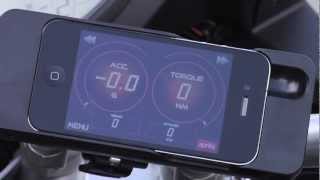 Aprilia Caponord 1200 iPhone app demonstration [upl. by Gessner]