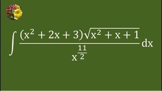 Evaluating the indefinite integral using algebraic manipulation [upl. by Fidelity]