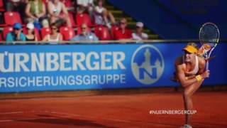 Nürnberger Versicherungscup 2017 Eugenie Bouchard Grußbotschaft [upl. by Geraldina]