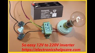 how to make inverter 12v to 220v [upl. by Steffen]