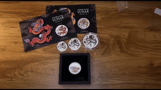 Unboxing Lunar III Silber  2024 Year of the Dragon [upl. by Akimrej]