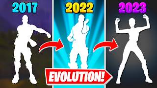 Fortnite Dances Evolution  2017  2023 [upl. by Aracal]