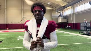 Alabama WR Germie Bernard Interview  Missouri Game Week [upl. by Aniretak]