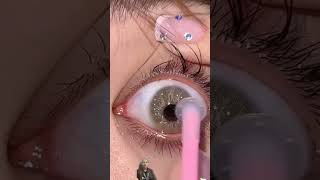 Contact Lens lagane ka tareeka How to apply Contact Lens 💦💧 shorts viral trendy contactlens [upl. by Swithin]