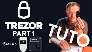 Trezor Model One tutorial Part1 Set up process [upl. by Carpet882]