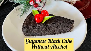 Guyanese Black Cake Made Without Alcohol blackcake guyanese guyanesechristmas christmas [upl. by Shreve885]