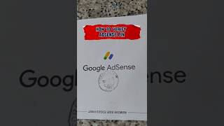 How to Verify Google AdSense PIN [upl. by Tnert]