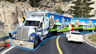 Kenworth W990 LALA por Camino estrecho y curvas en Durango Canelas  American Truck Simulator [upl. by Manfred]