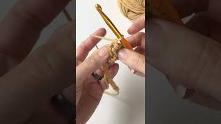 How to Crochet Star Stitch In Rows crochet shortscrochet crocheting [upl. by Danica470]