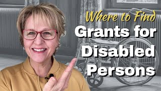 Where to Find Grants for Disabled Persons Tutorial [upl. by Annala]