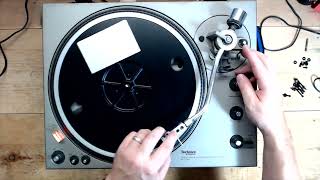 Technics SL 1300 Turntable Repair  New RCA Cables and Basic Service [upl. by Semele]