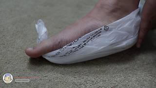 Plastic Bag Trick for Compression Stockings amp Socks Application  OT Dude Occupational Therapy [upl. by Ellenahs]