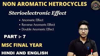 Anomeric effect Msc final chemistrySterio electronic effect [upl. by Ynittirb]