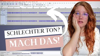 Rauschentfernung und Audioqualität mit Audacity MASSIV VERBESSERN [upl. by Nonaihr601]